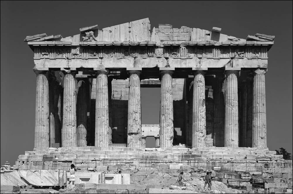 3. Σ. Μαυρομμάτης. Η δυτική όψη του Παρθενώνα, 1982 